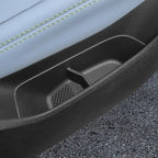 Black textured anti-slip door pocket tray for BYD interior protection.