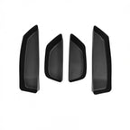 Four black matte-finish interior trim panels for BYD car door protection.