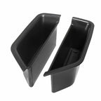 Black durable plastic center console organizer trays for BYD vehicle storage.