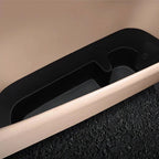 Black heavy-duty TPE car floor mat tray designed for custom fit and spill protection.