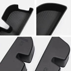 Black matte textured silicone organizer tray for BYD car interior storage.