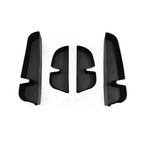 Black premium PU leather center console organizer tray set for BYD interior protection.