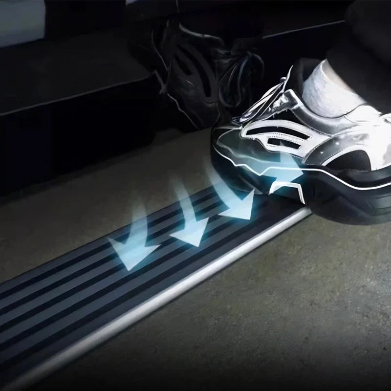 Black rubber floor mat for BYD vehicle featuring a durable textured surface to prevent spills.