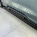 Sleek black textured side steps for BYD, providing durable protection and easy vehicle access.