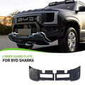Black durable lower guard plate for BYD Shark 6, featuring a rugged protective design.