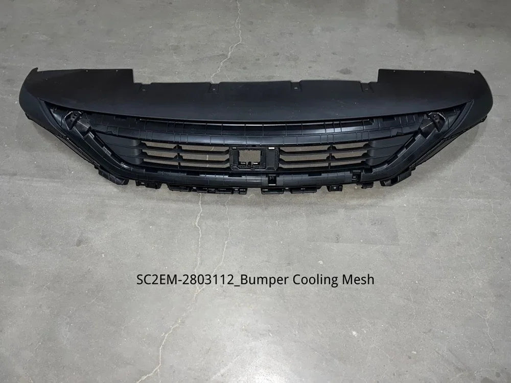 Black durable plastic bumper cooling mesh for BYD vehicles