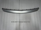 Silver metallic bumper bottom trim for BYD vehicles