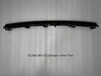 Black plastic bumper center trim component for BYD vehicle replacement.
