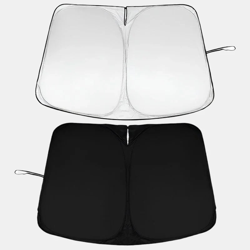 Clear transparent and solid black waterproof seat covers for car protection.