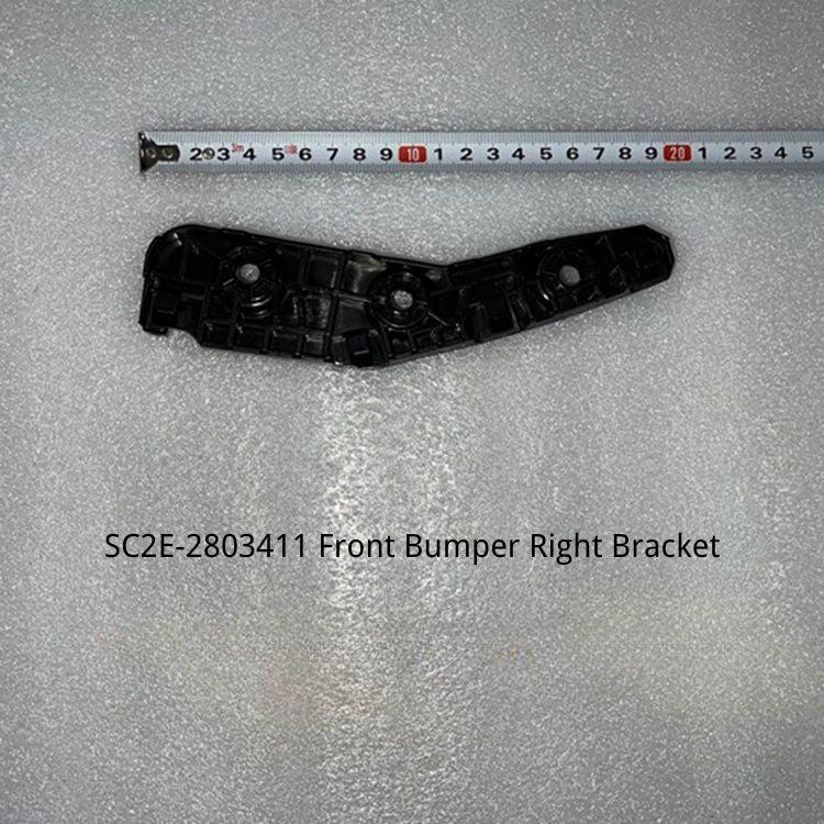 Black durable plastic SC2E-2803411 front bumper right bracket for BYD vehicles.