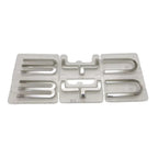 Set of three polished chrome silver decorative trim pieces for BYD vehicle interior enhancement.