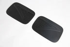Black textured anti-slip floor mats with geometric patterns for BYD vehicle protection.
