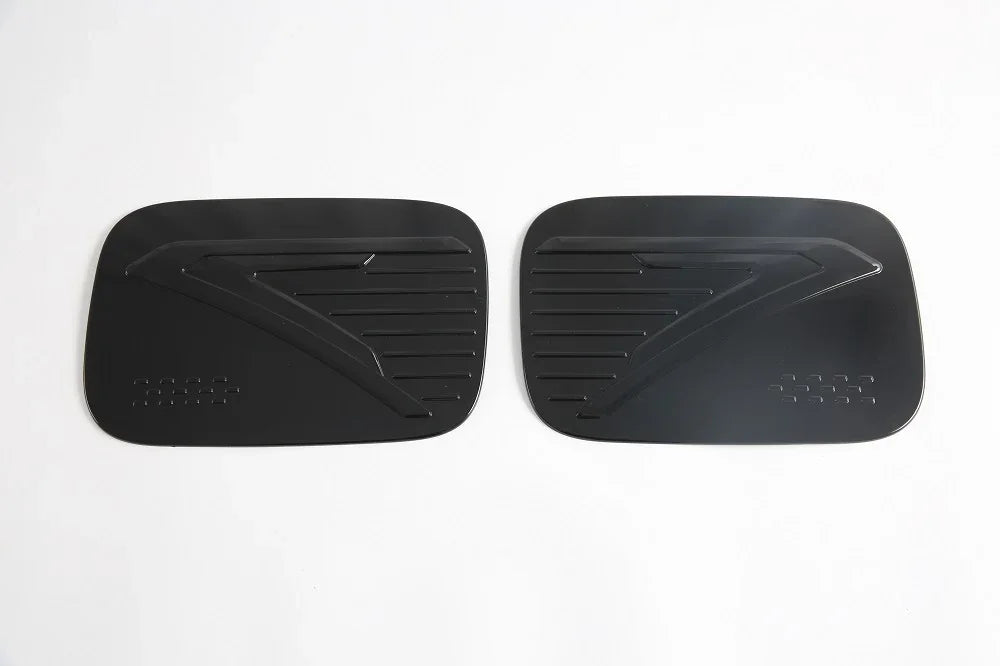 Matte black textured protective covers for BYD vehicle interior components.