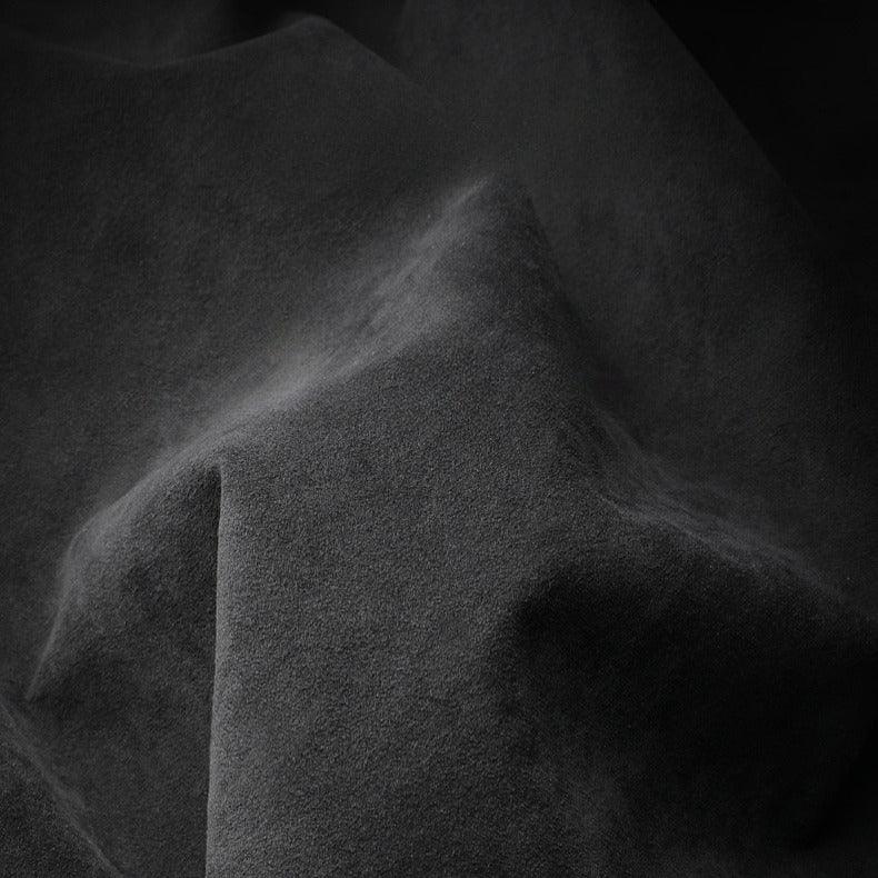 Premium black microfiber fabric with a soft, textured finish for high-quality car interior protection.