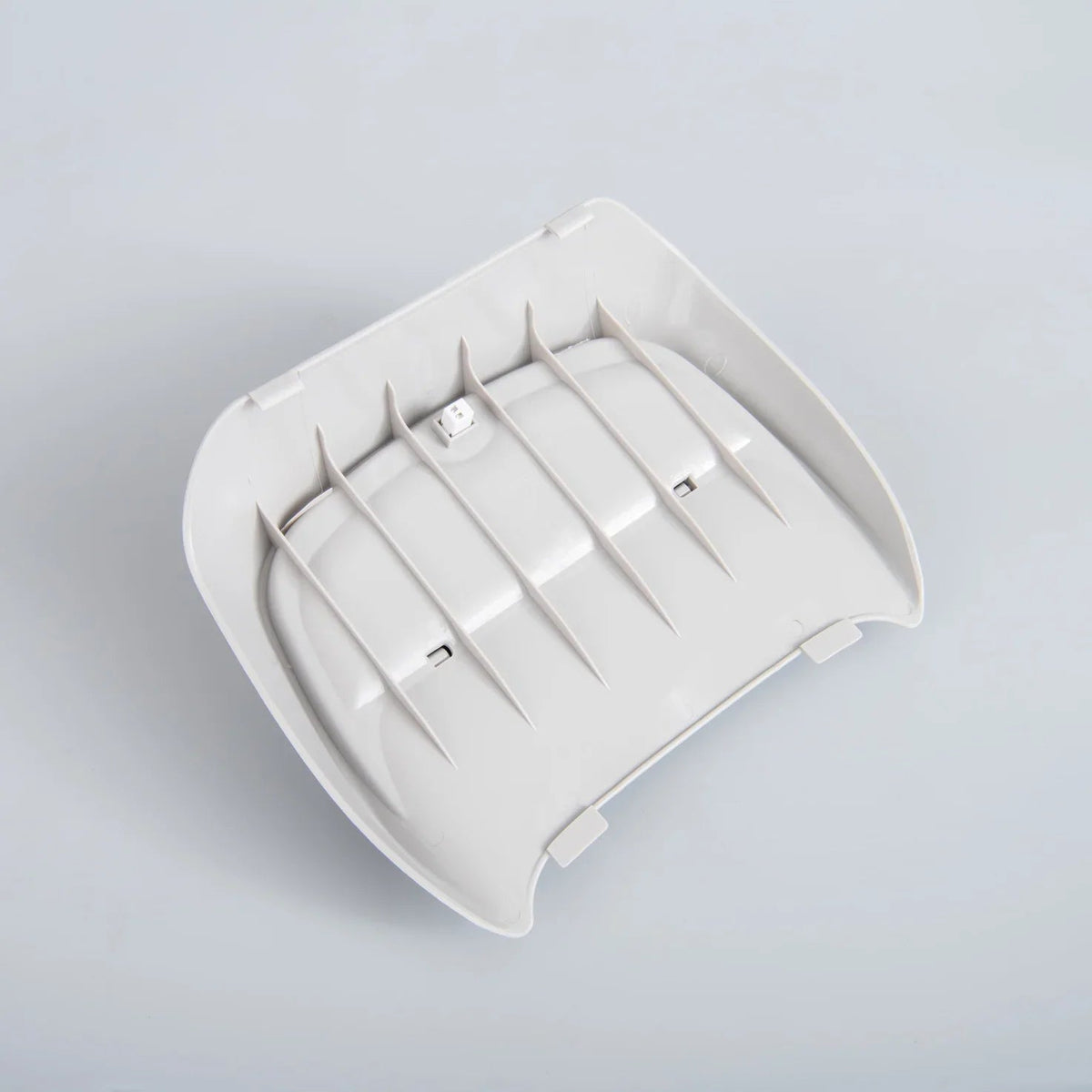 Durable white plastic interior trim panel with reinforced ribbed structure for BYD models.