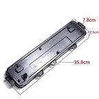 Black durable plastic protective cover with precise 35.8cm x 7.8cm x 2.5cm dimensions.