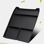 Black textured TPE center console organizer tray for BYD aftermarket storage.