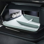 Grey TPE custom-fit center console organizer tray for BYD interior protection.