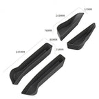Black matte textured car organizer trays with precise dimensions for BYD interior storage.