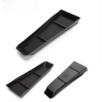 Professional black textured composite car console organizer trays for BYD interior.
