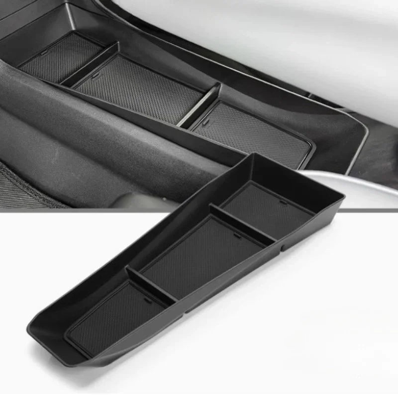 Professional black durable plastic center console organizer tray for BYD vehicle interior