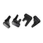 Set of four black high-gloss ABS plastic interior trim covers for BYD vehicle protection.