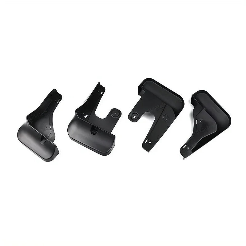 Set of four black high-gloss ABS plastic interior trim covers for BYD vehicle protection.