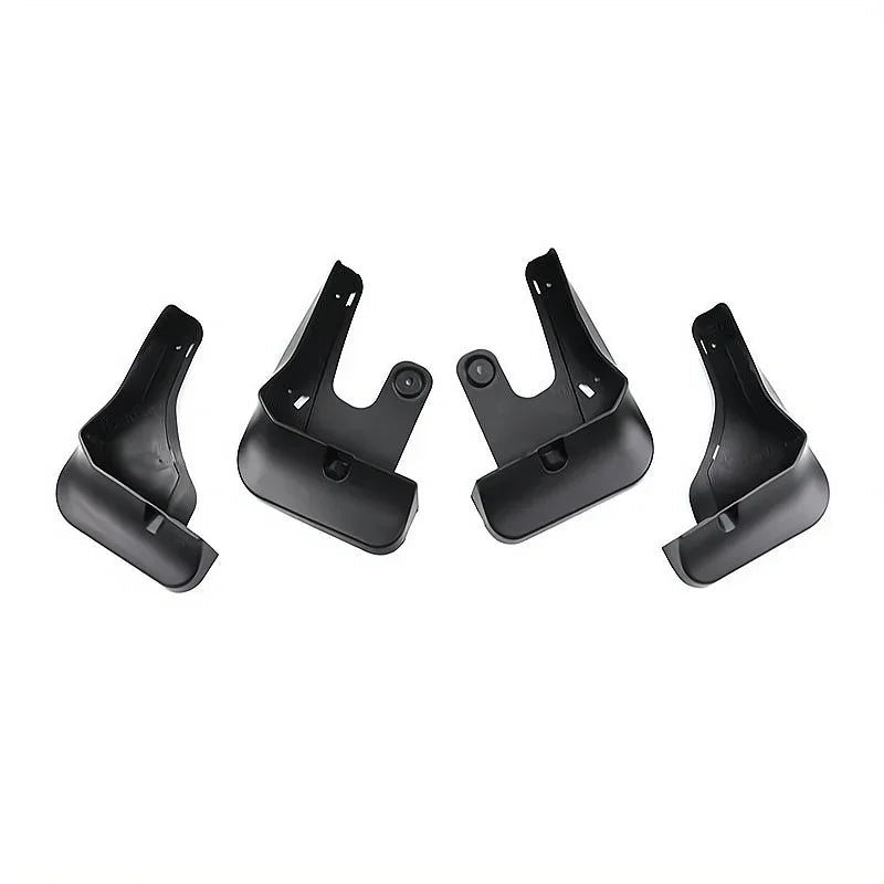 Set of four durable black ABS plastic protective covers for BYD vehicle components.