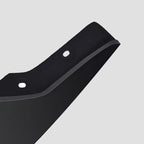 Durable matte black heavy-duty protective trim component for vehicle body protection.