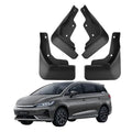 Set of four durable black matte mud flaps for BYD M6 car protection.