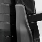 Close-up of a durable matte black protective trim accessory for BYD vehicles.