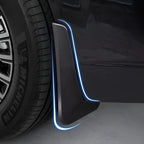 Professional matte black mud flap for BYD car with protective durable material.
