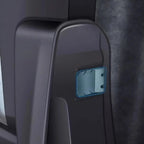 Black matte door pocket protector with a durable, custom-fit design for BYD interior.