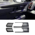 Carbon fiber style black honeycomb door handle cover trim for BYD car interior