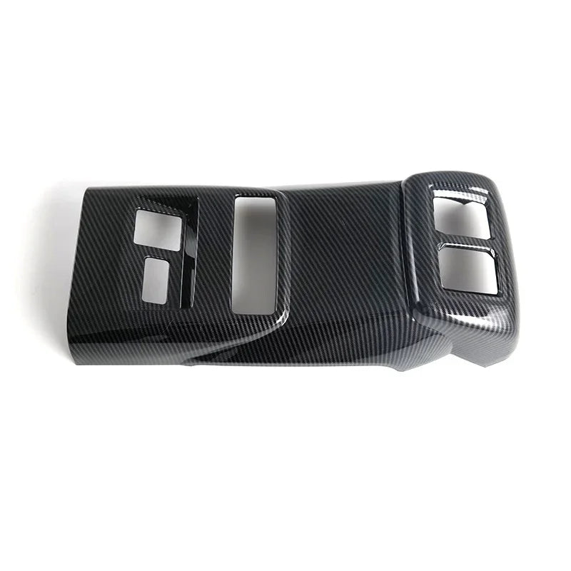 Black carbon fiber texture center console trim panel for BYD car interior