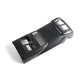 Professional carbon fiber center console trim panel in glossy black for BYD cars