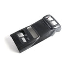 Professional carbon fiber center console trim panel in glossy black for BYD cars