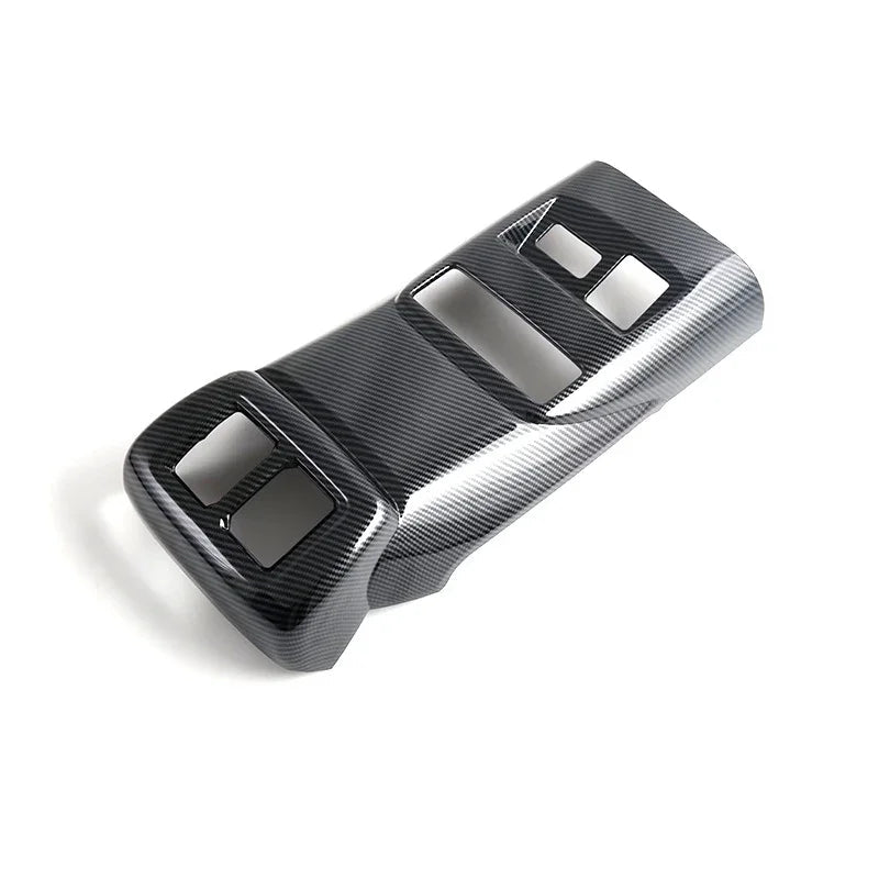Professional carbon fiber center console trim panel in grey for BYD vehicle interior