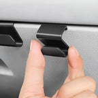Black durable plastic car seat headrest hook for organizing accessories