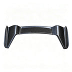 Professional black carbon fiber rear spoiler for BYD cars with a glossy textured finish.
