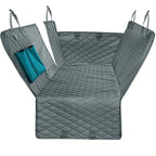 Grey quilted waterproof car seat protector set with storage pockets for BYD vehicles
