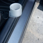 Roll of transparent carbon fiber pattern car door sill protection film