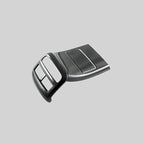 Grey carbon fiber texture center console trim panel for BYD car interior