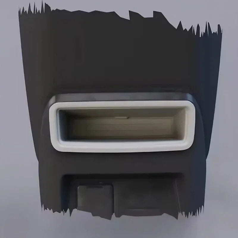 Black premium textured interior air vent with a sleek white trim accent.