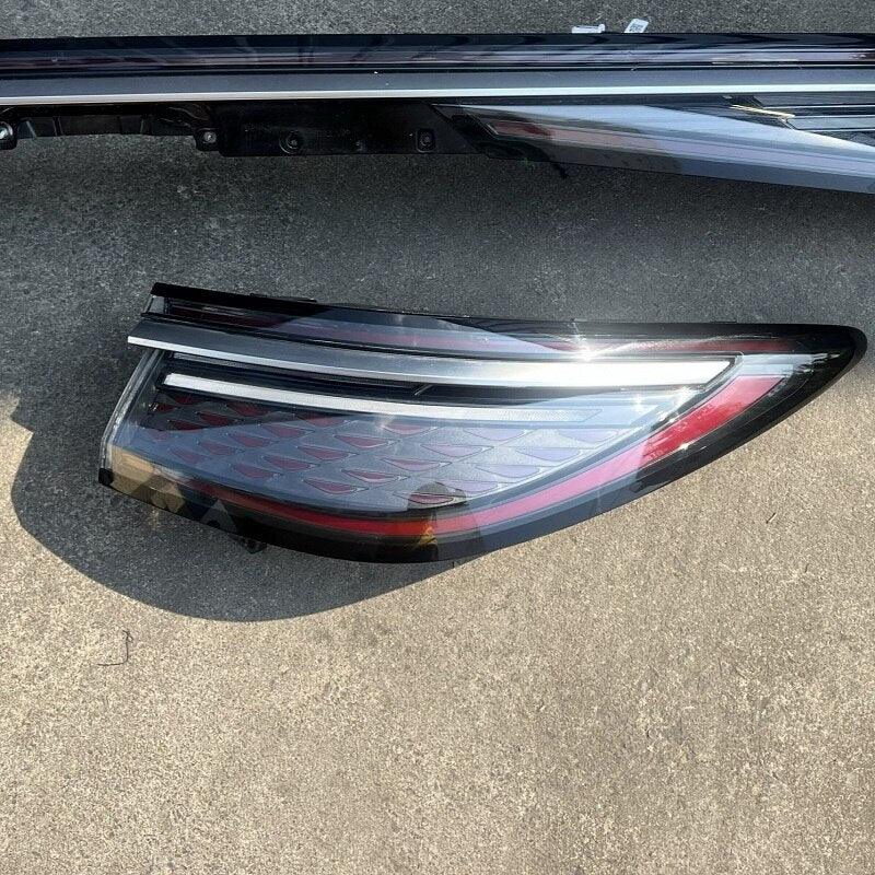 Sleek black tinted rear tail light assembly with red LED accents for BYD models.