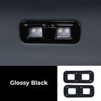 Glossy black interior light trim covers for BYD, featuring a high-shine polished finish.