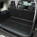 Black durable TPE waterproof cargo liner for vehicle trunk with textured anti-slip surface.