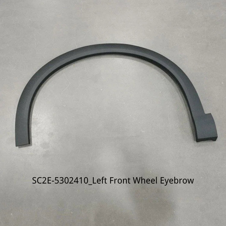 Black matte left front wheel eyebrow for BYD vehicles