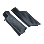 Black heavy-duty rubber floor mats designed for BYD vehicle protection.