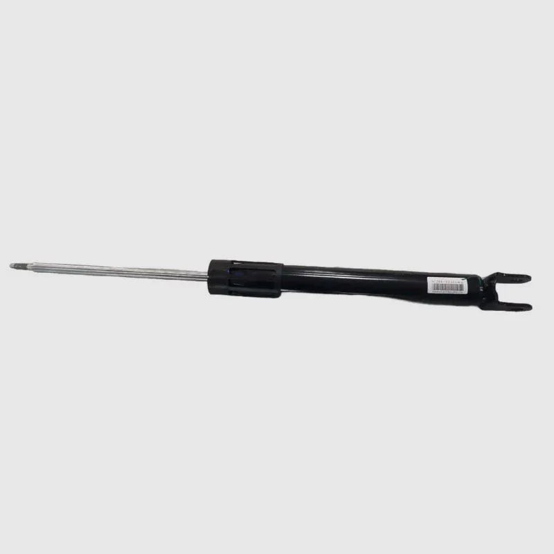 Professional black metal automotive gas shock absorber strut with polished silver piston